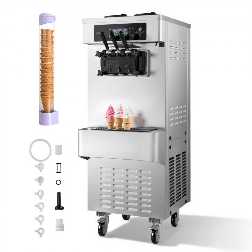 Jäätelökone North Craft YKF-9236, 2200W, 20-28L/H, 3-makua, 540x700x1440mm