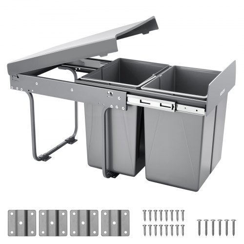 Jätevaunu North Craft DB-20L02, 2x20L, liukuva, harmaa