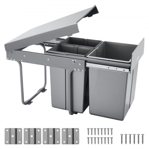 Jätevaunu North Craft DB-40L03, 492x340x430mm, 20L+10L+10L, harmaa