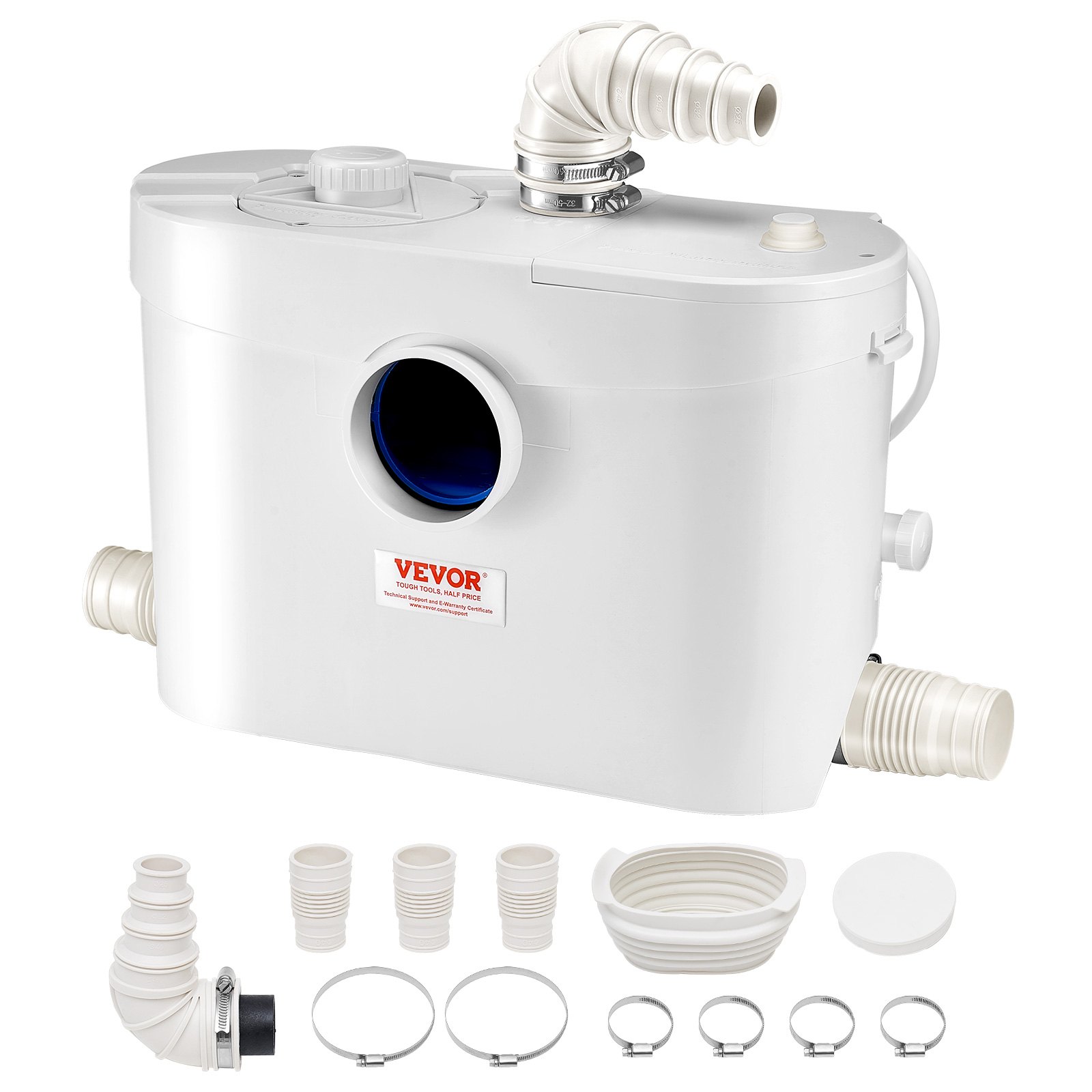 Jätevesipumppu North Craft FLO900, 900W, 180 L/min, 4 sisäänmenoaukkoa, Valkoinen