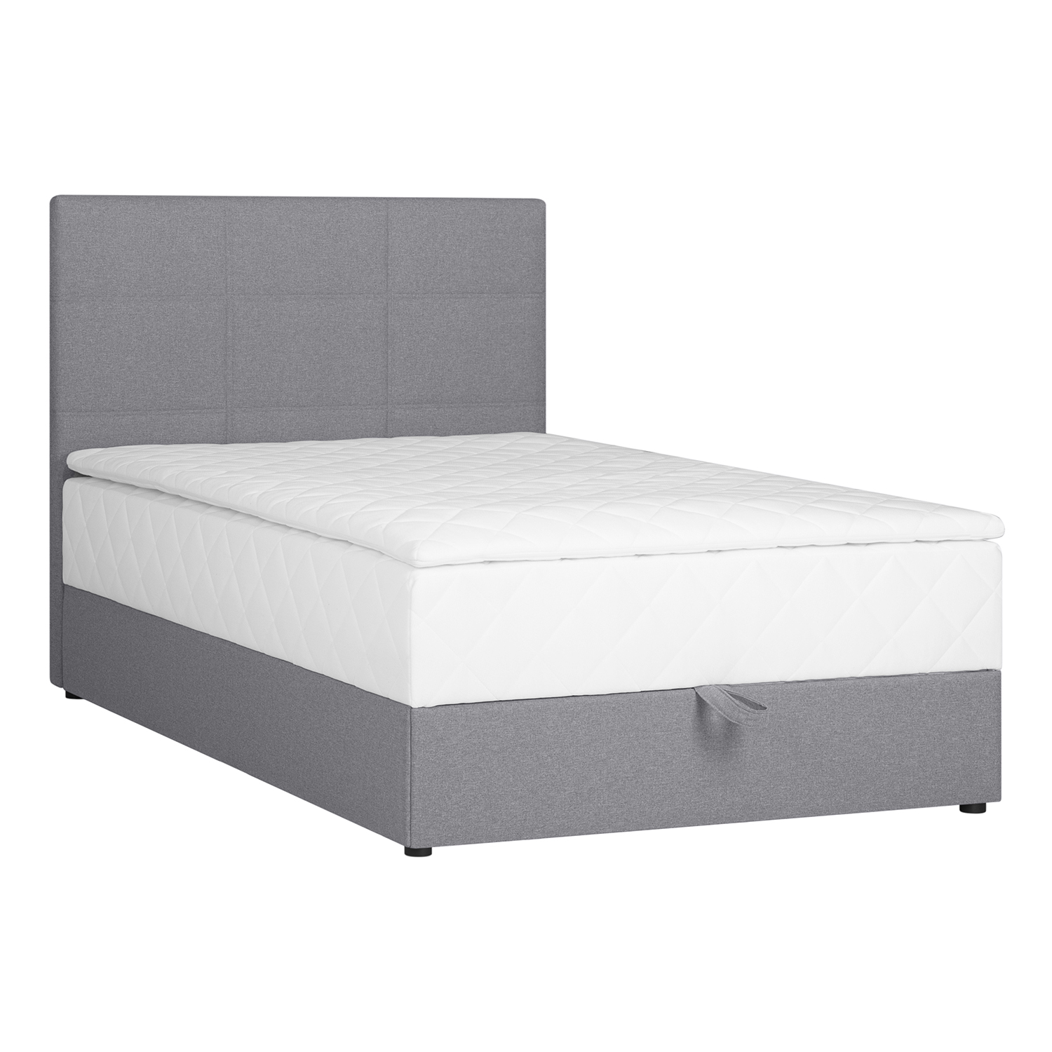 Jenkkisänky Home4You Levi, 120x200cm, Pocket Mattress, Grey