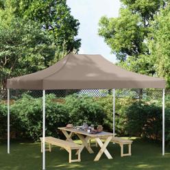 Juhlateltan katto 4x3 m harmaanruskea 270 g/m²