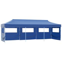 Juhlateltta Pop-up kokoontaitettava, 5 sivuseinää, 3x9m, sininen