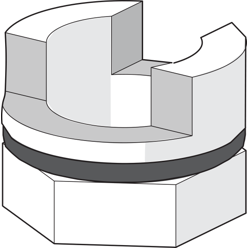 Juoksuputken rajoitin Oras 159667 60°/0° 10 kpl