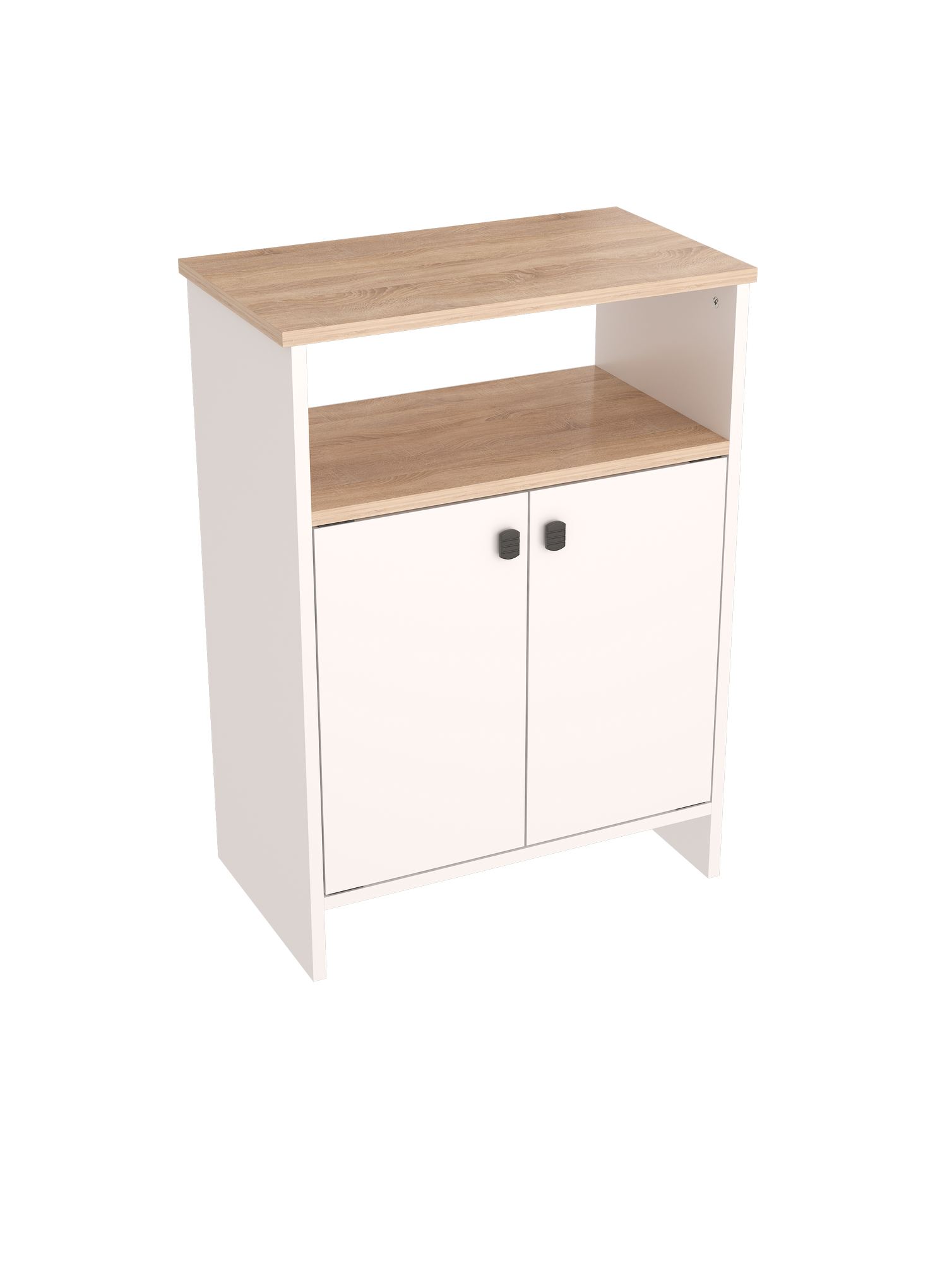 Kaappi Valento Furniture Berry, 62x85cm, valkoinen/ruskea