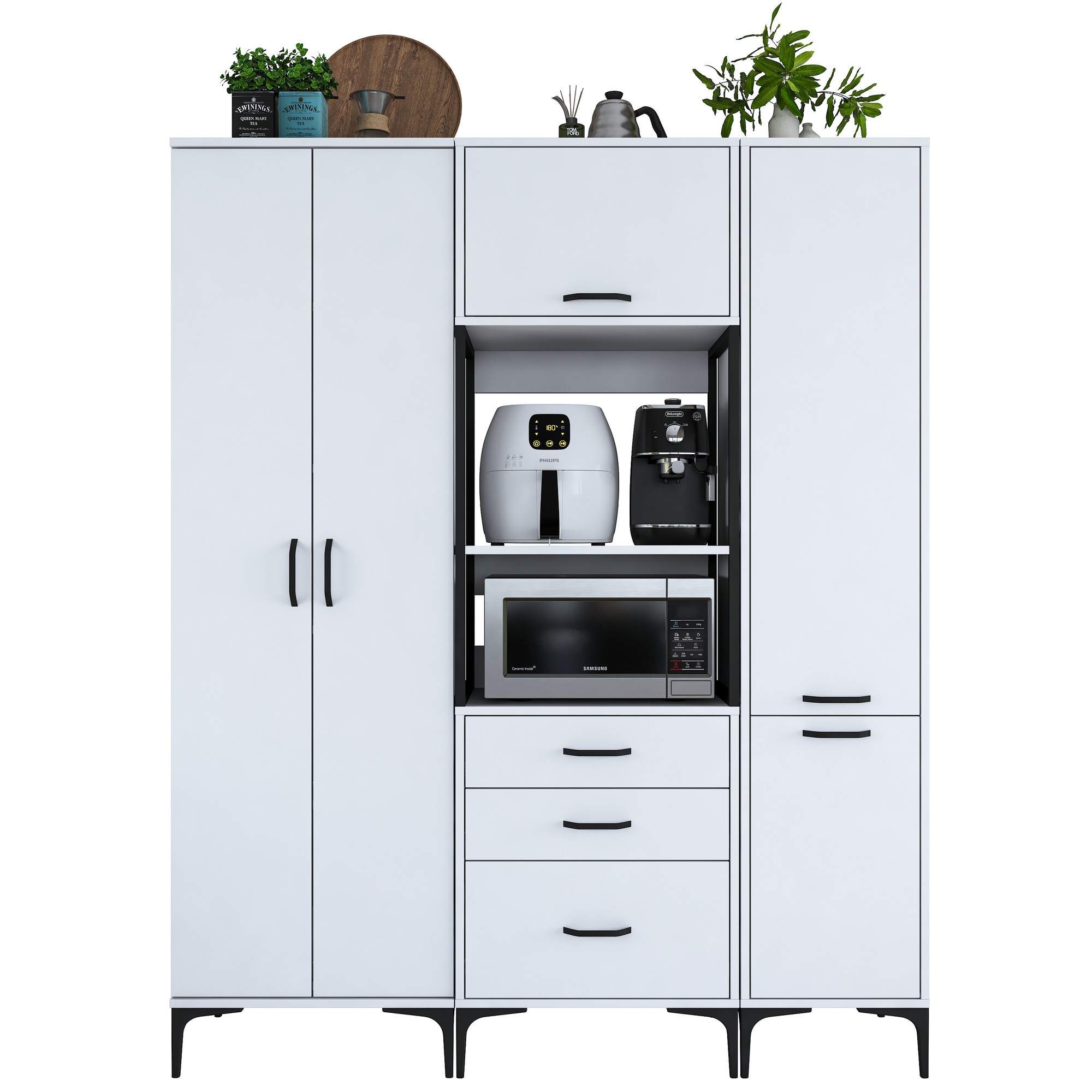 Kaappi Valento Furniture JE144, valkoinen