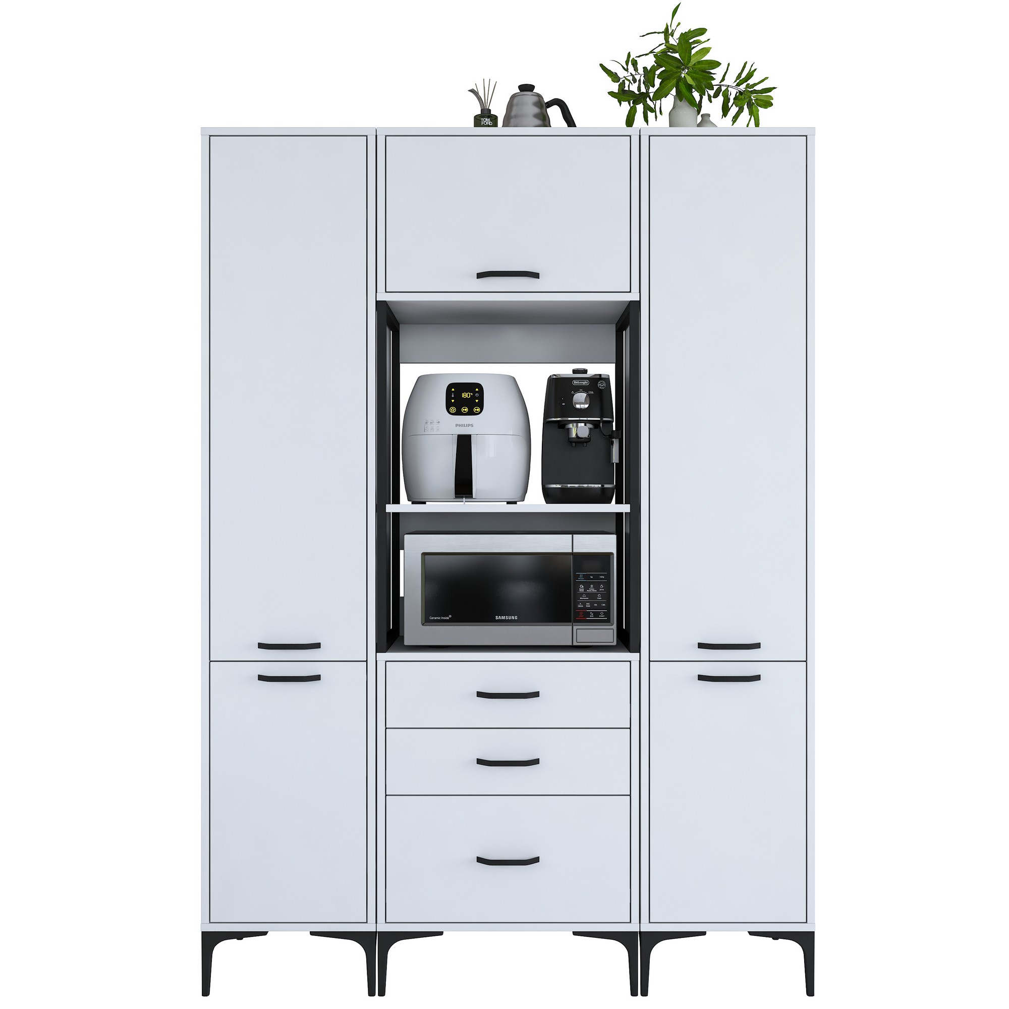 Kaappi Valento Furniture JE145, valkoinen