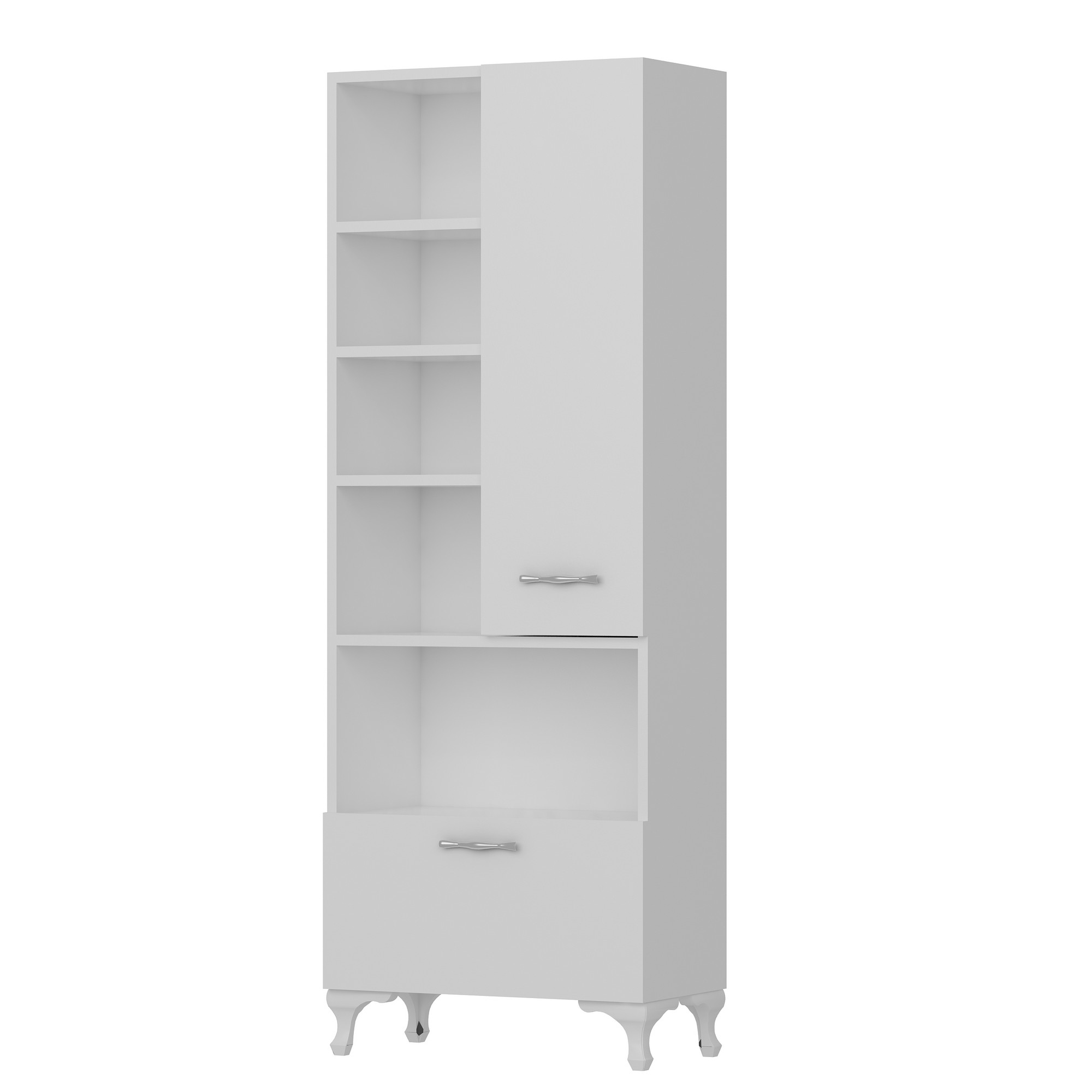 Kaappi Valento Furniture Sezen, 60x163.6x31.5cm, valkoinen