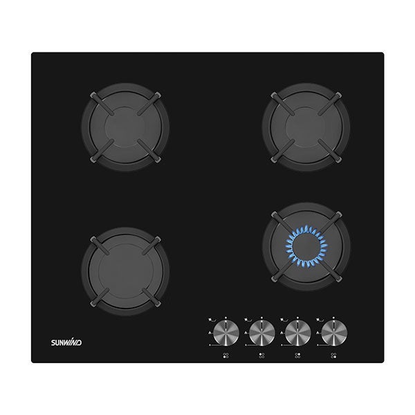 Kaasuliesitaso Sunwind Chef, 60cm, musta
