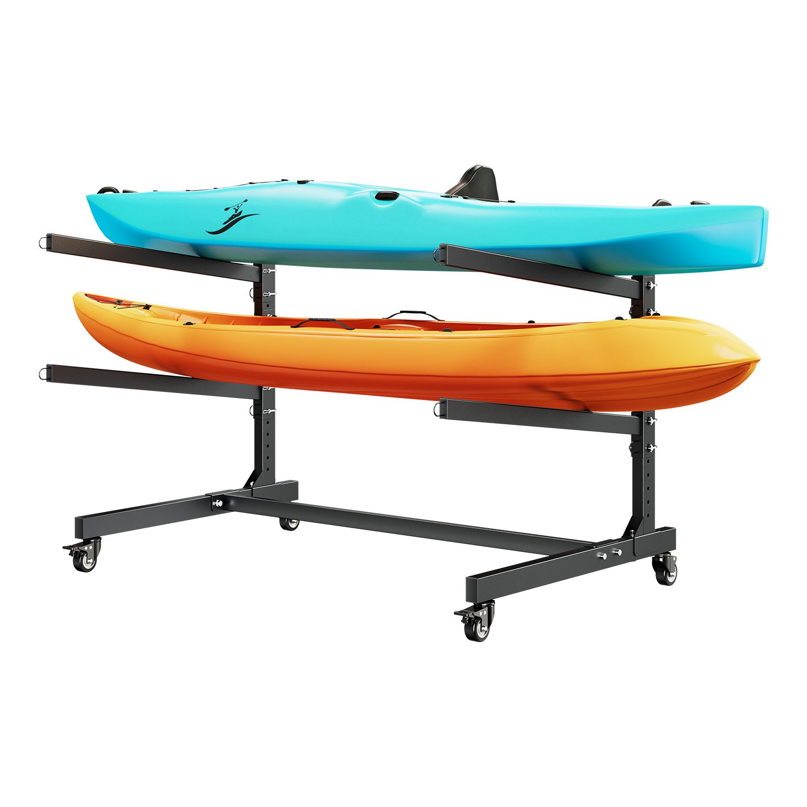 Kajakkiteline North Craft JHKYS-002, 2 kajakille, 80 kg, säädettävä, lukittavat pyörät
