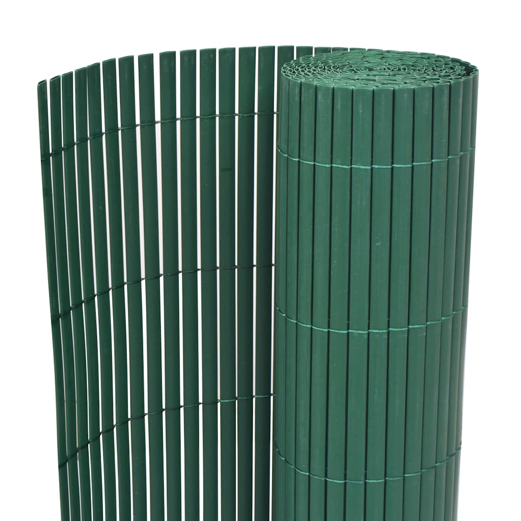 Kaksipuolinen puutarha-aita, PVC, 90x300cm, vihreä