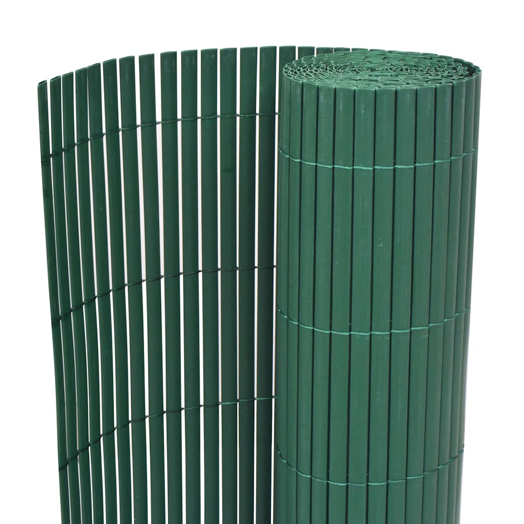 Kaksipuolinen puutarha-aita, PVC, 90x500cm, vihreä