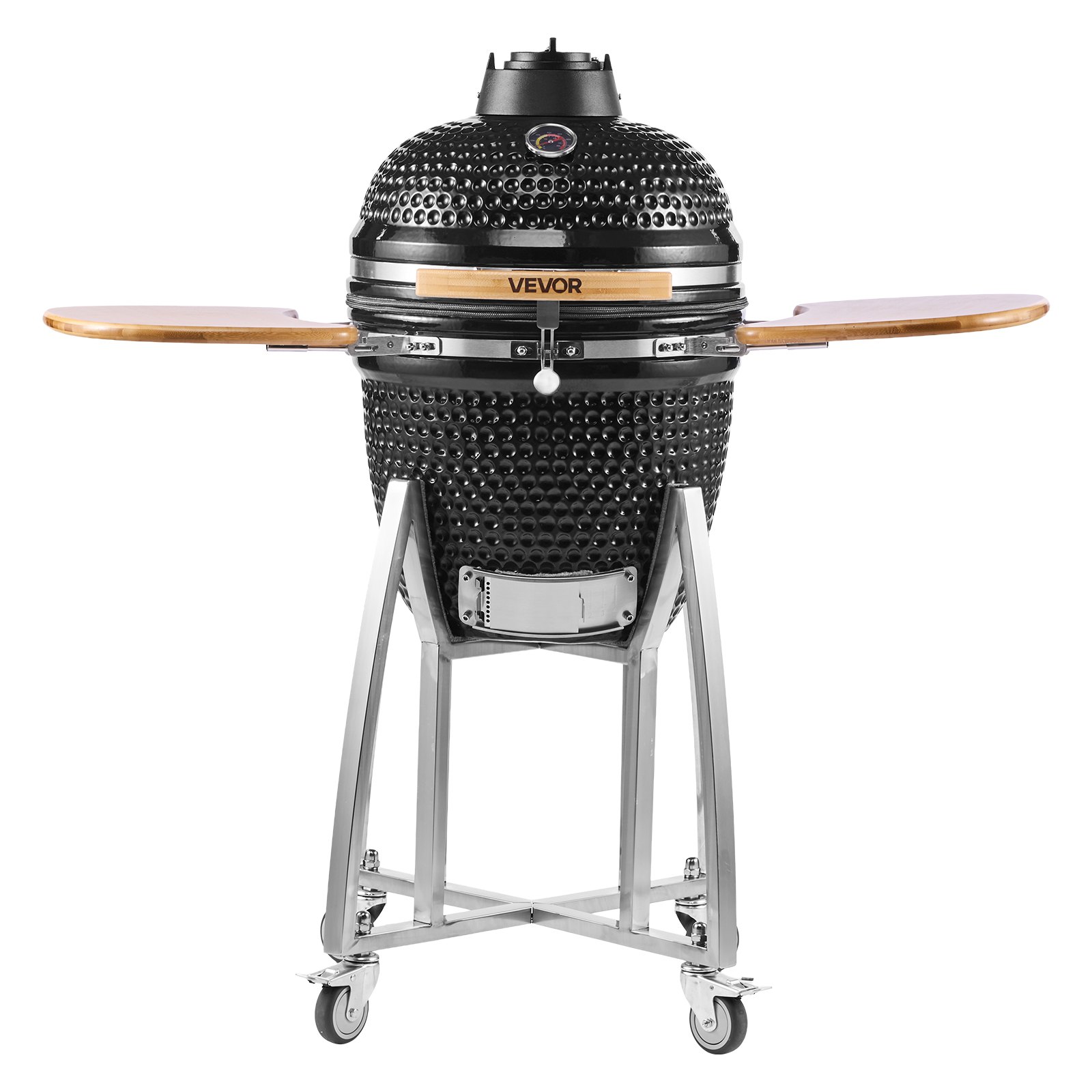 Kamado-hiilisavustin North Craft AU-18, 450mm, Siirrettävä, Sisäänrakennettu Lämpömittari, Musta