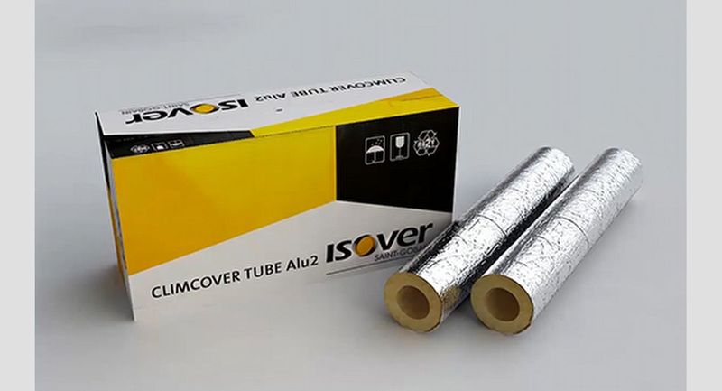 Kanavaeriste ISOVER CLIMCOVER TUBE Alu2, 125/50mm, 9,6 m