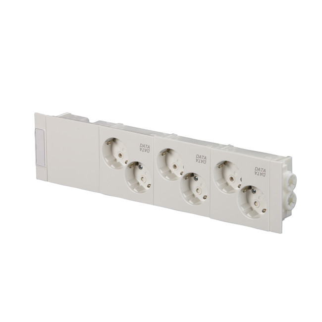 Kanavapistorasia ABB ProDuct - 6S/16A/IP20 Kytk. valkoinen &quot;Data&quot;