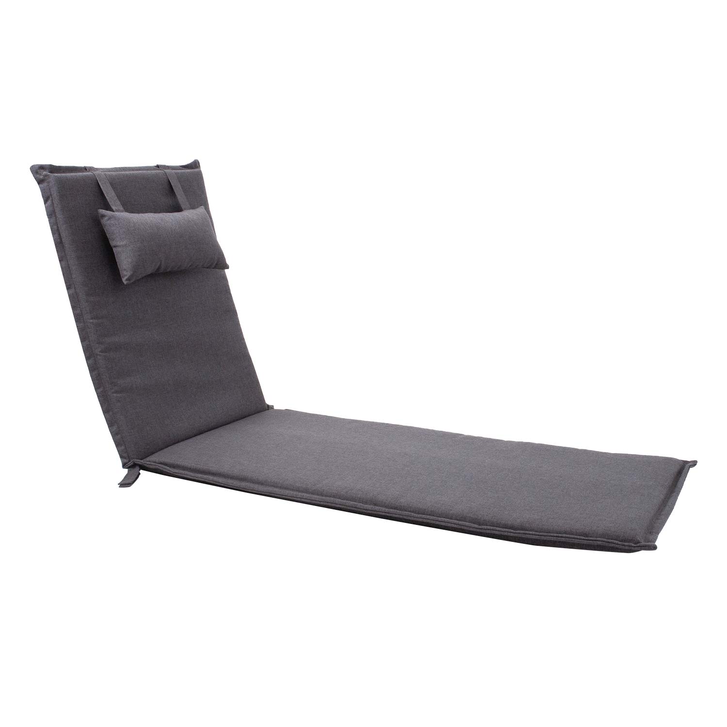Kansituolin tyyny Home4You Wicker, 55x195x3cm, Tummanharmaa