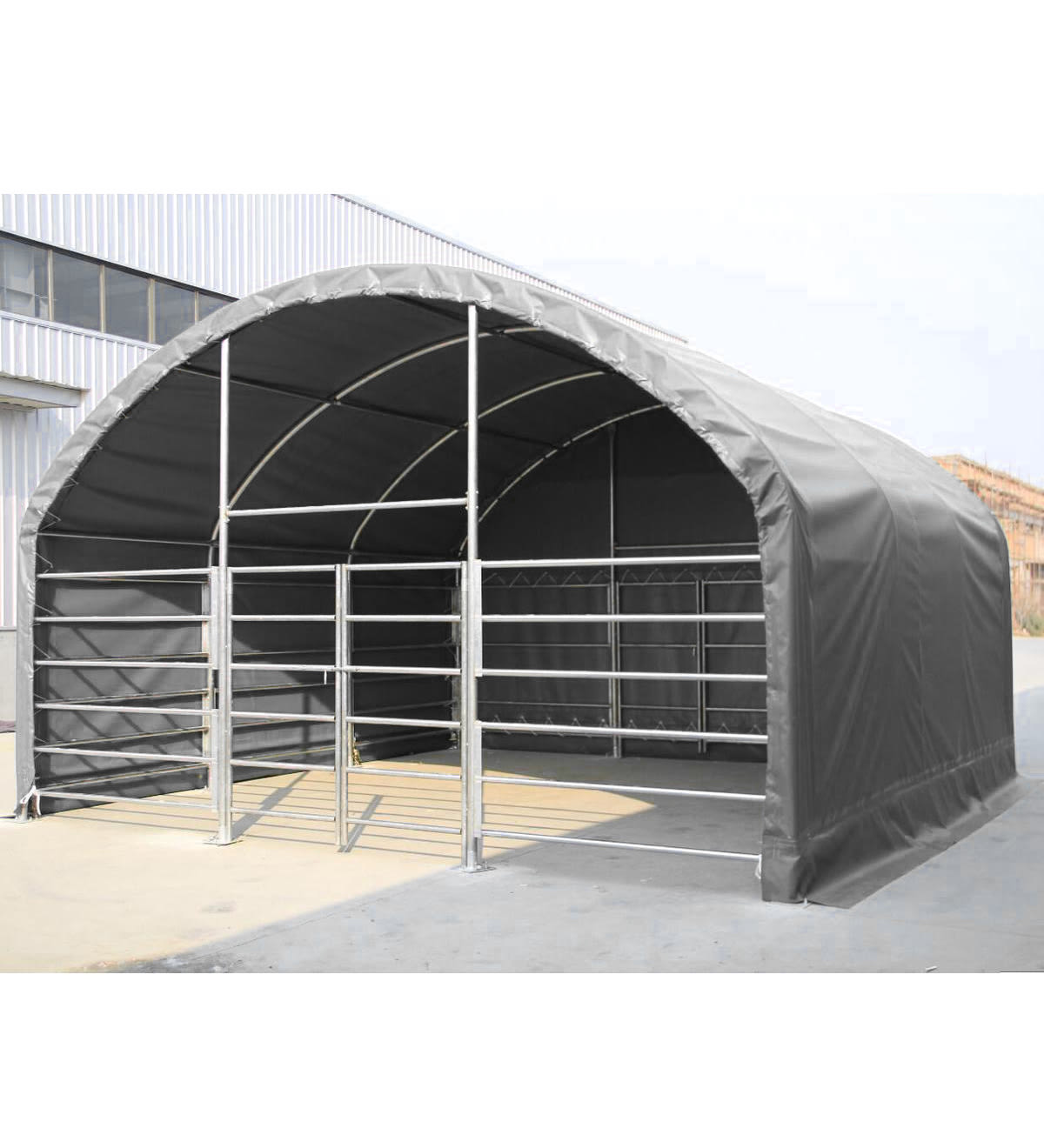 Karjateltta Ranch Farmer, 4x4x3.5 m, 900 g pvc, harmaa