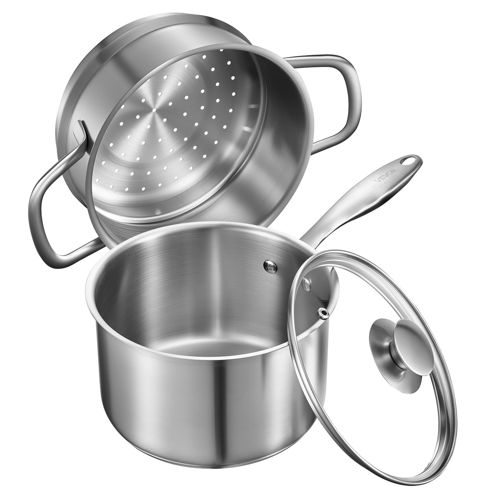 Kasari höyrytysosalla North Craft CS018-3, 2.37L, ruostumaton teräs, metalliväri