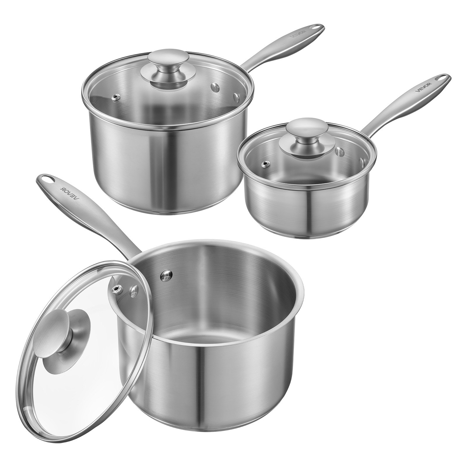 Kasarisetti North Craft, Ruostumaton teräs, 1.89L + 2.84L, Metalliväri