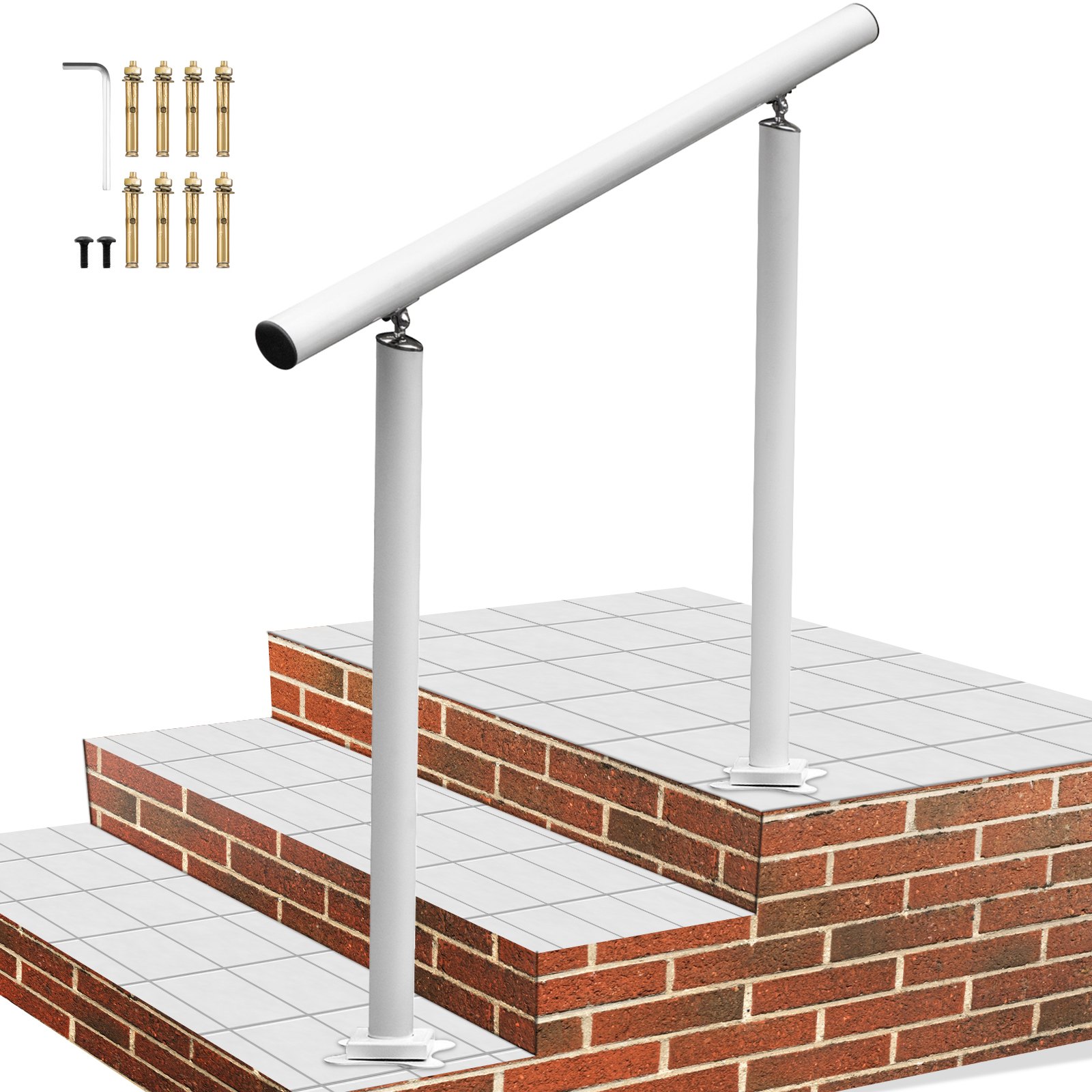 Käsijohde North Craft, 91.4 cm, Säädettävä 0-60°, valkoinen