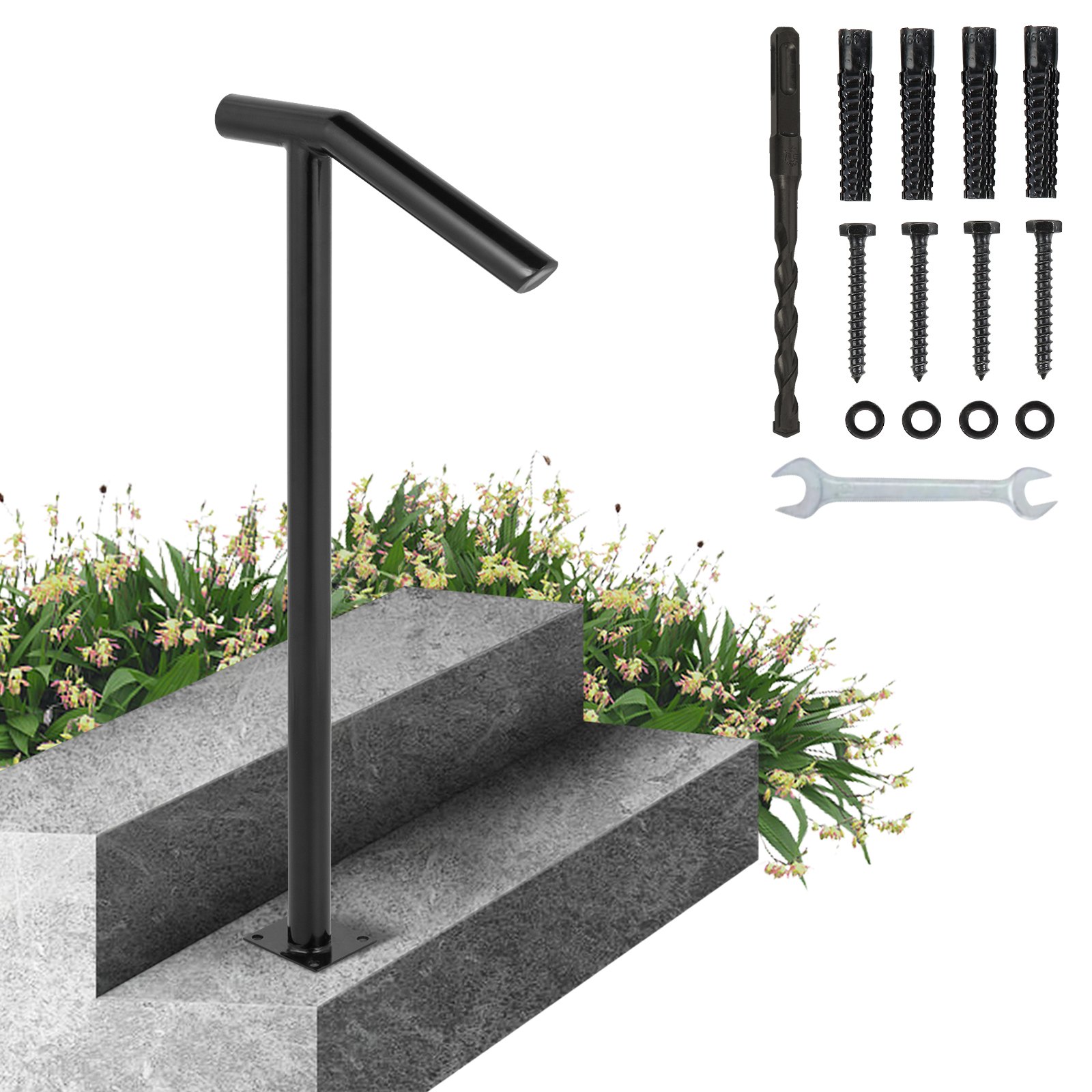 Käsijohde North Craft DLZ-2STEP, 45x96 cm, musta
