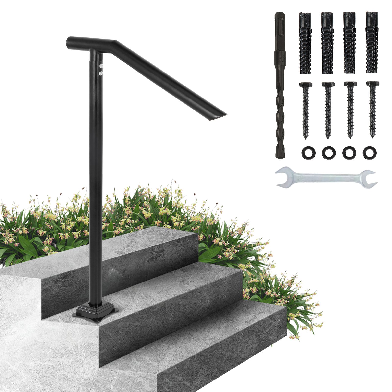 Käsijohde North Craft Handrail, 102x71cm, musta