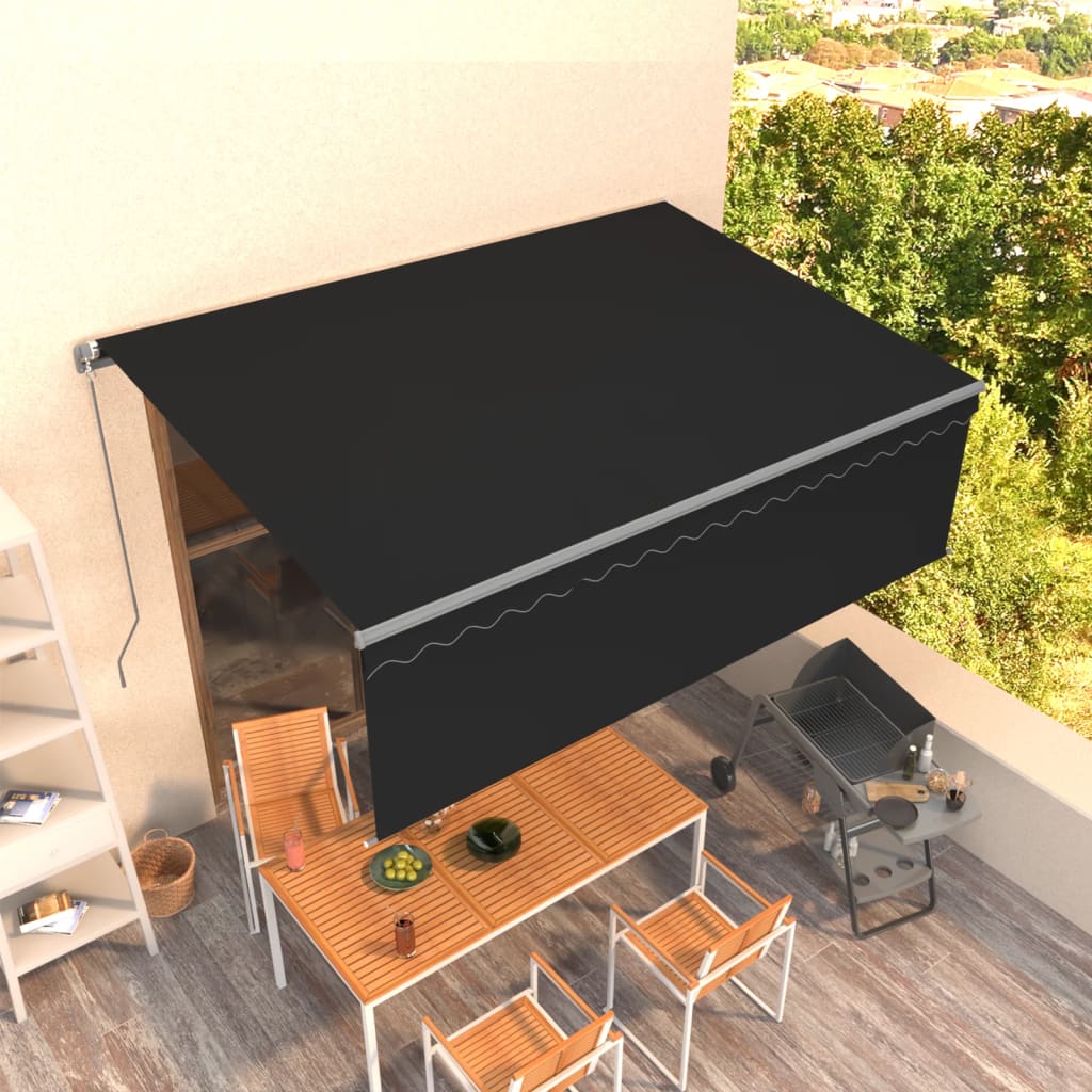 Markiisi verhoilla, 4x3 m
