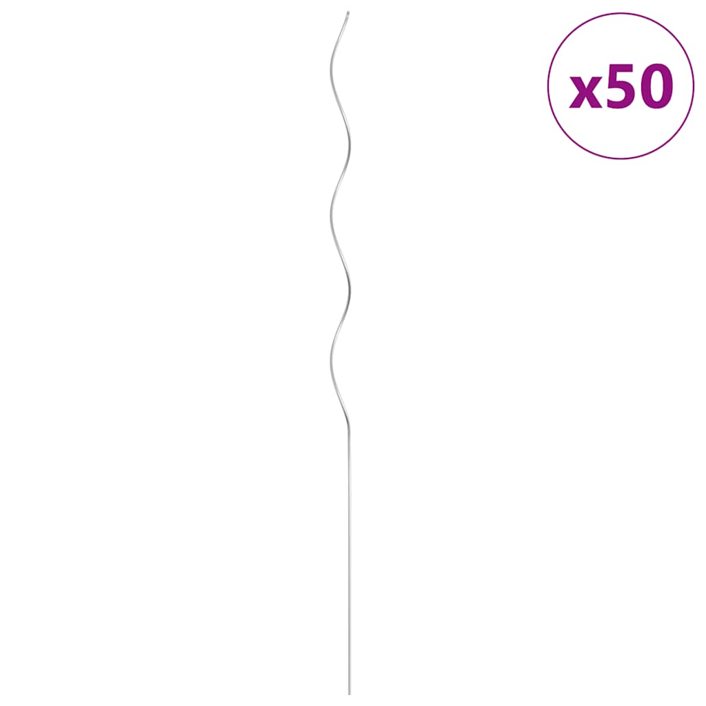 Kasvituet 50 kpl, spiraali, 110 cm, galvanoitu teräs