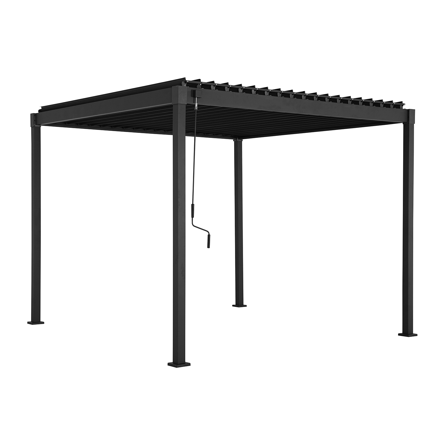 Katos Home4You Mirador-80, 3x3m, Avattava, Tummanharmaa
