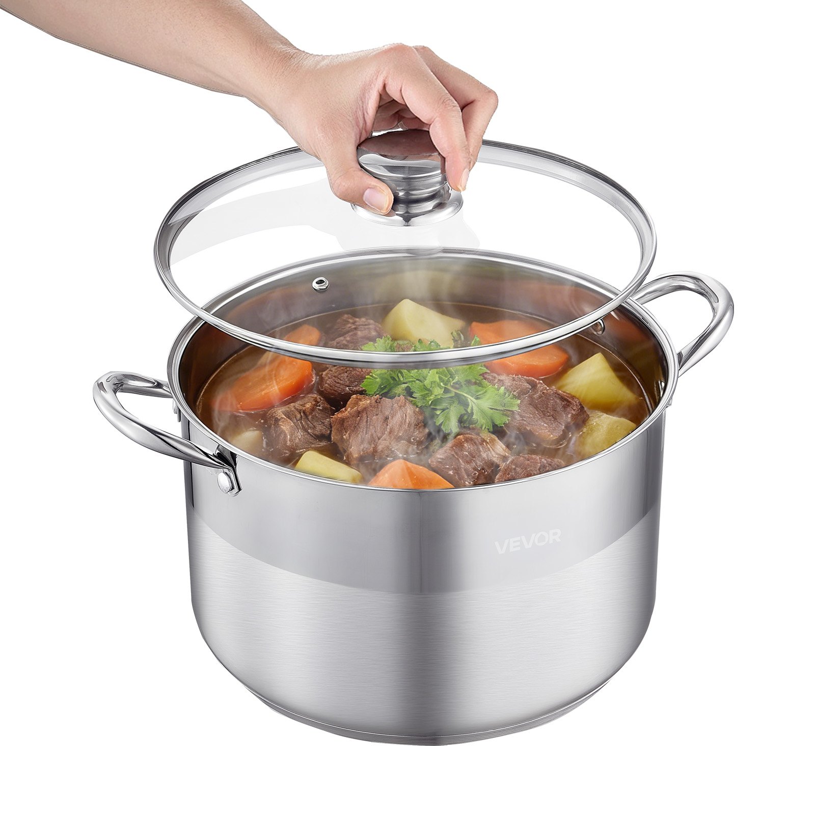 Kattila North Craft HZ-V10T, 11.4L, Ruostumaton Teräs, Lasikansi