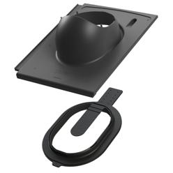 Kattoläpivienti Vilpe Evo Click, Ormax EVO -laattatiilikatteille, musta