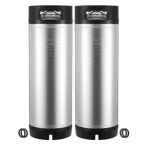 Keg North Craft Corny, 2x19L, Kaksinkertainen Kumijalka, Ruostumaton Teräs, 2kpl