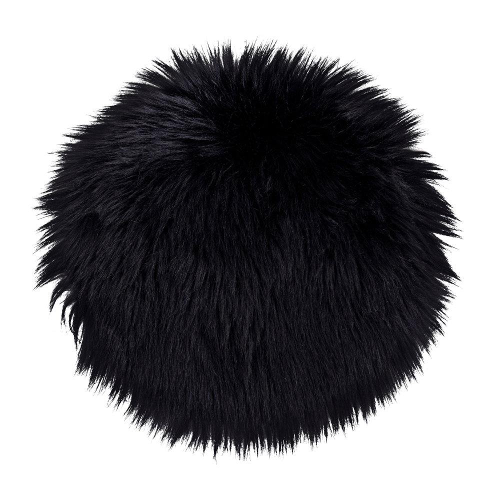 Keinotekoinen lampaantaljaistuin  House Nordic Lambskin, musta, ø35 cm