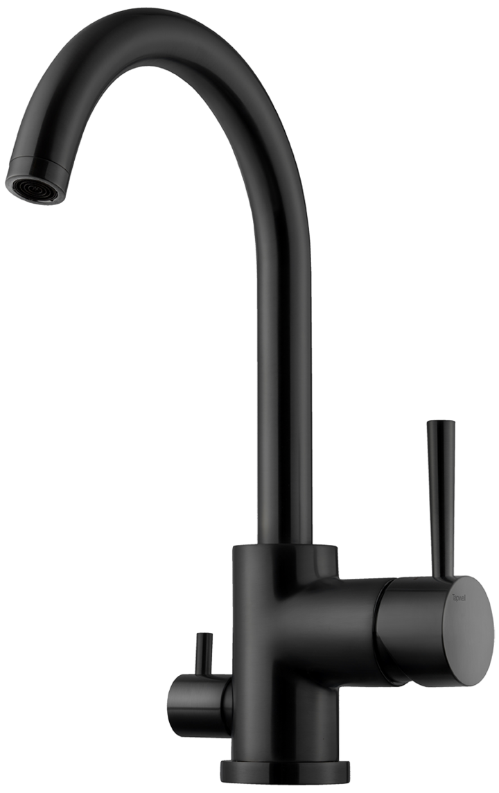 Keittiöhana Tapwell EVO184 Matte Black, pesukoneventtiilillä, mattamusta