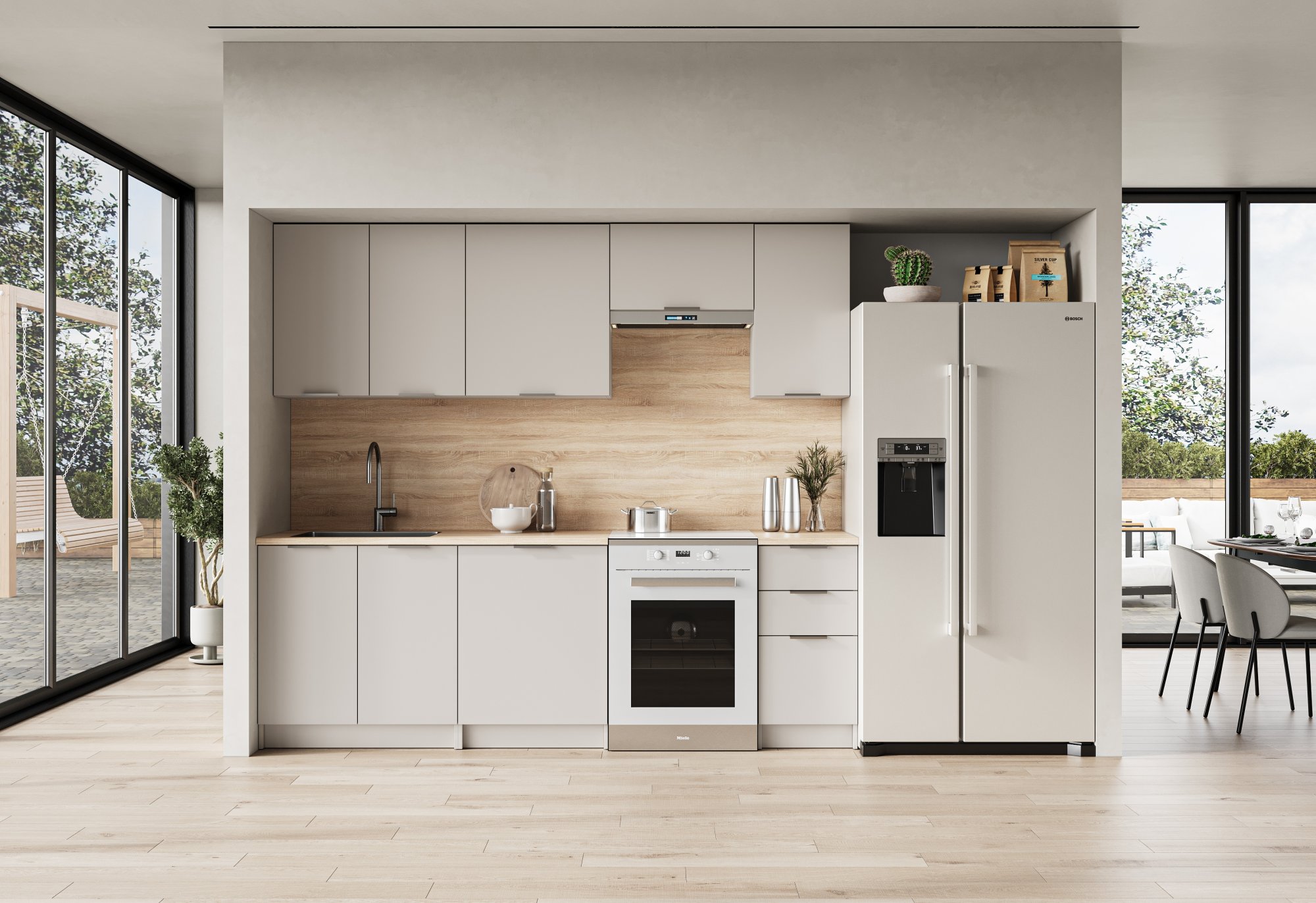 Keittiökaapisto Halmar BARCELONA 240, kashmir/Sonoma-tammi
