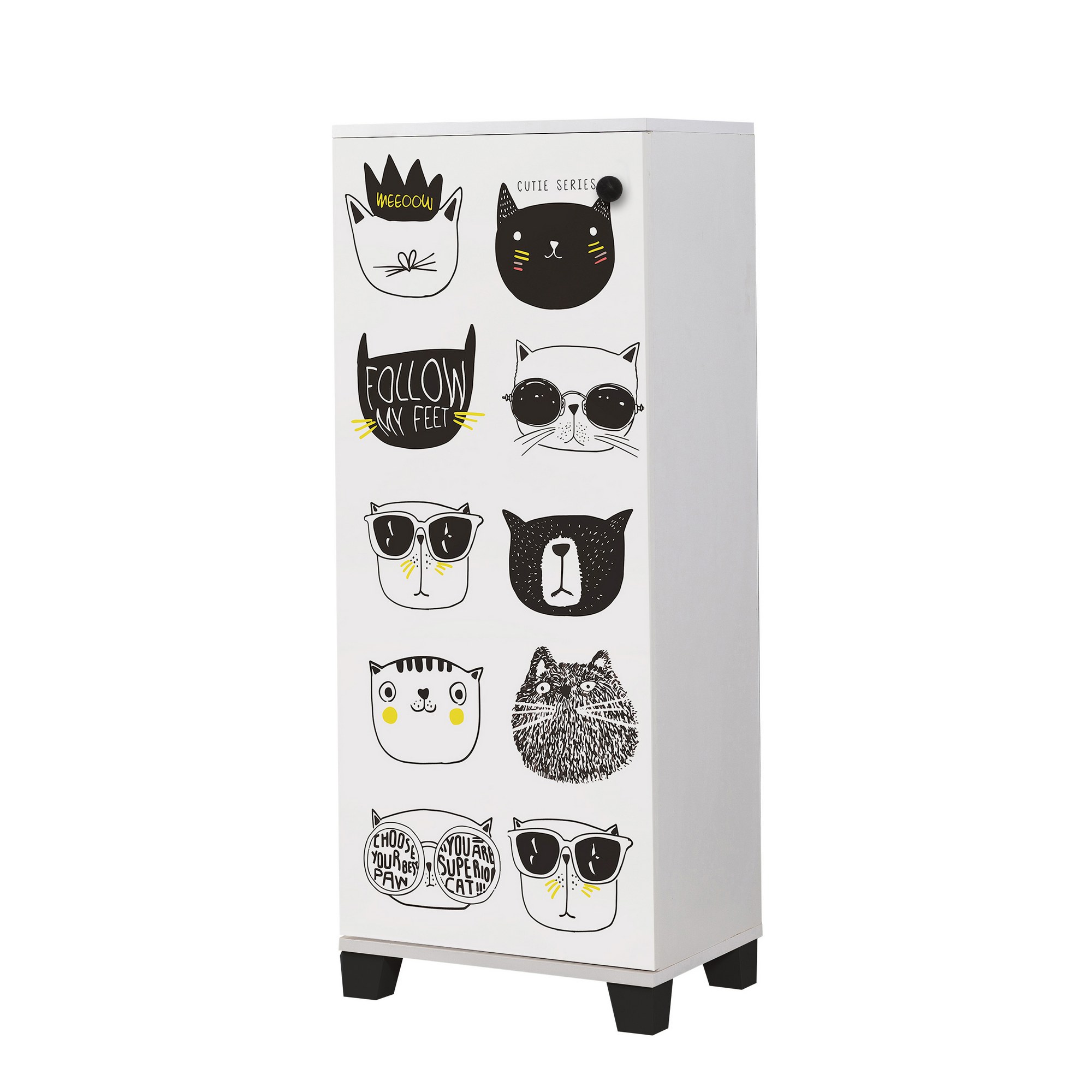 Kenkäkaappi Valento Furniture Filinta, 50x127x38cm, valkoinen