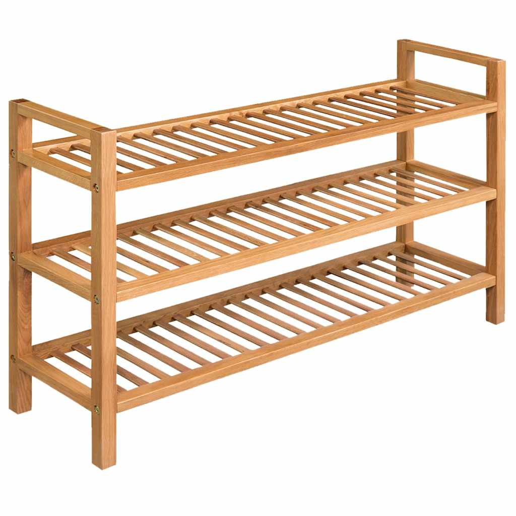 Kenkäteline 3:lla hyllyllä 100x27x59,5 cm täystammi