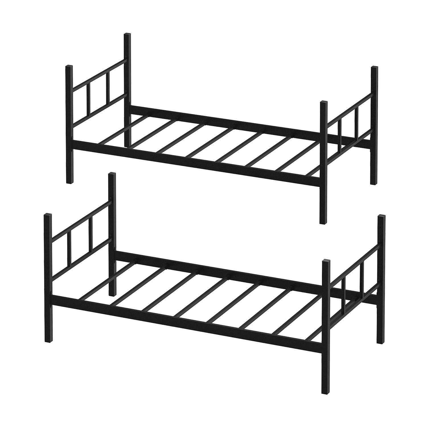 Kerrossängyn runko Valento Furniture Defne, musta