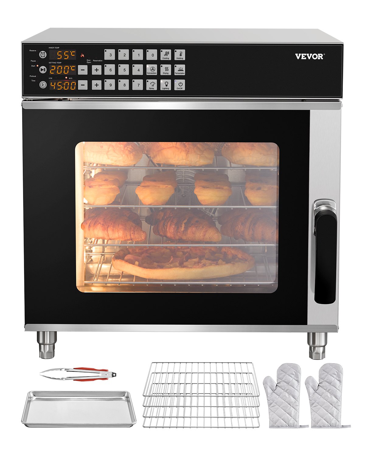Kiertoilmauuni North Craft FD-68DE, 58L, 2800W, ruostumaton teräs