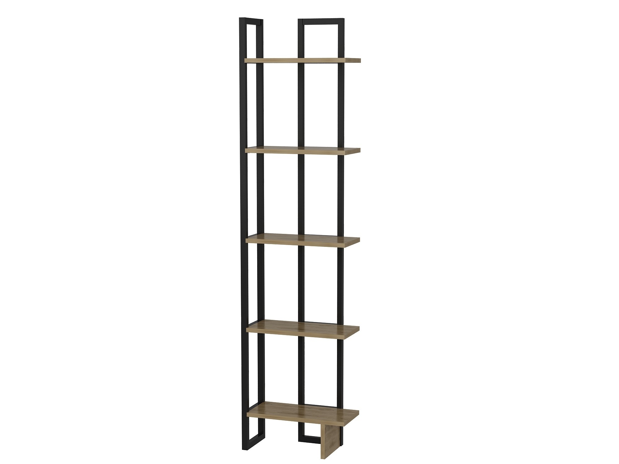 Kirjahylly Valento Furniture Alice, 45x180x22cm, tammi/musta