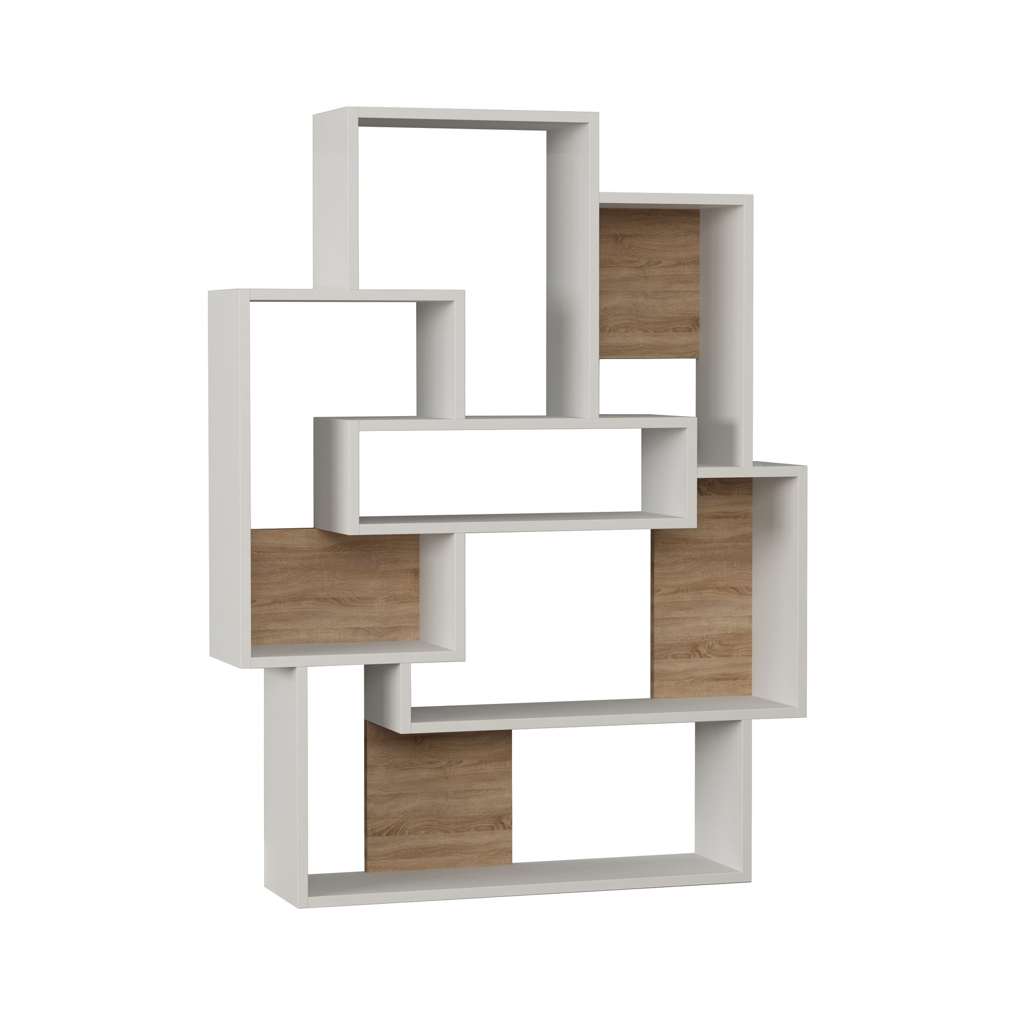 Kirjahylly Valento Furniture Barce, valkoinen/tammi
