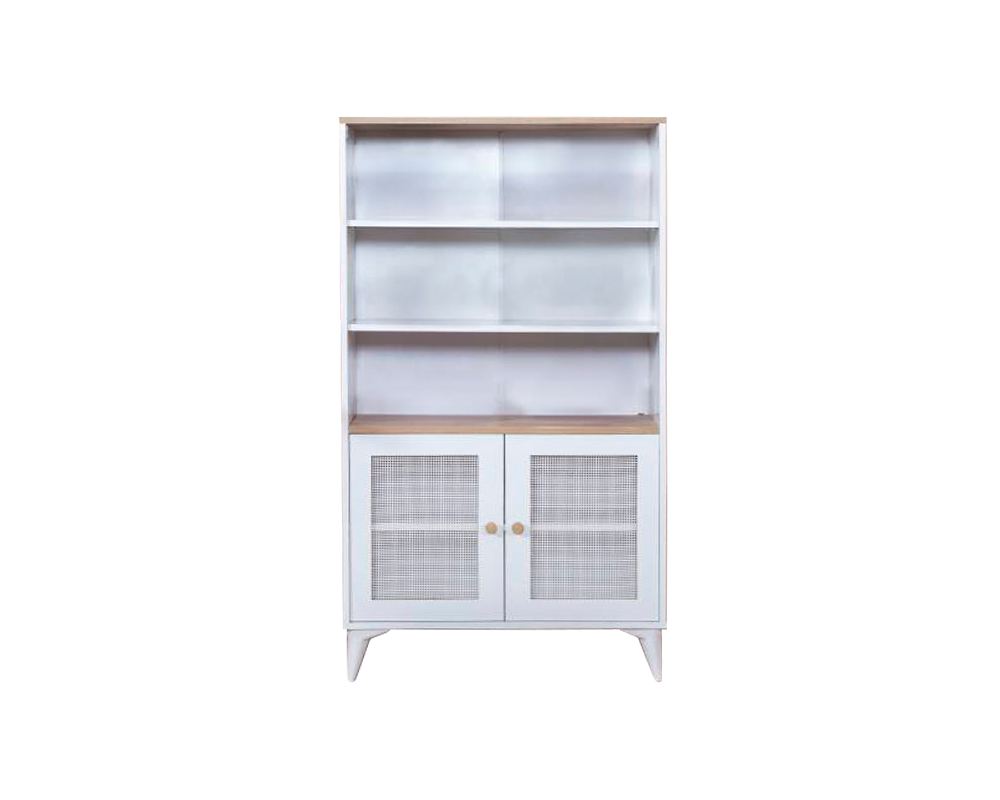 Kirjahylly Valento Furniture Calvin, 90x158cm, ruskea/valkoinen
