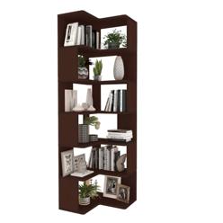 Kirjahylly Valento Furniture CPT4807-192, 55x192cm, Pähkinä
