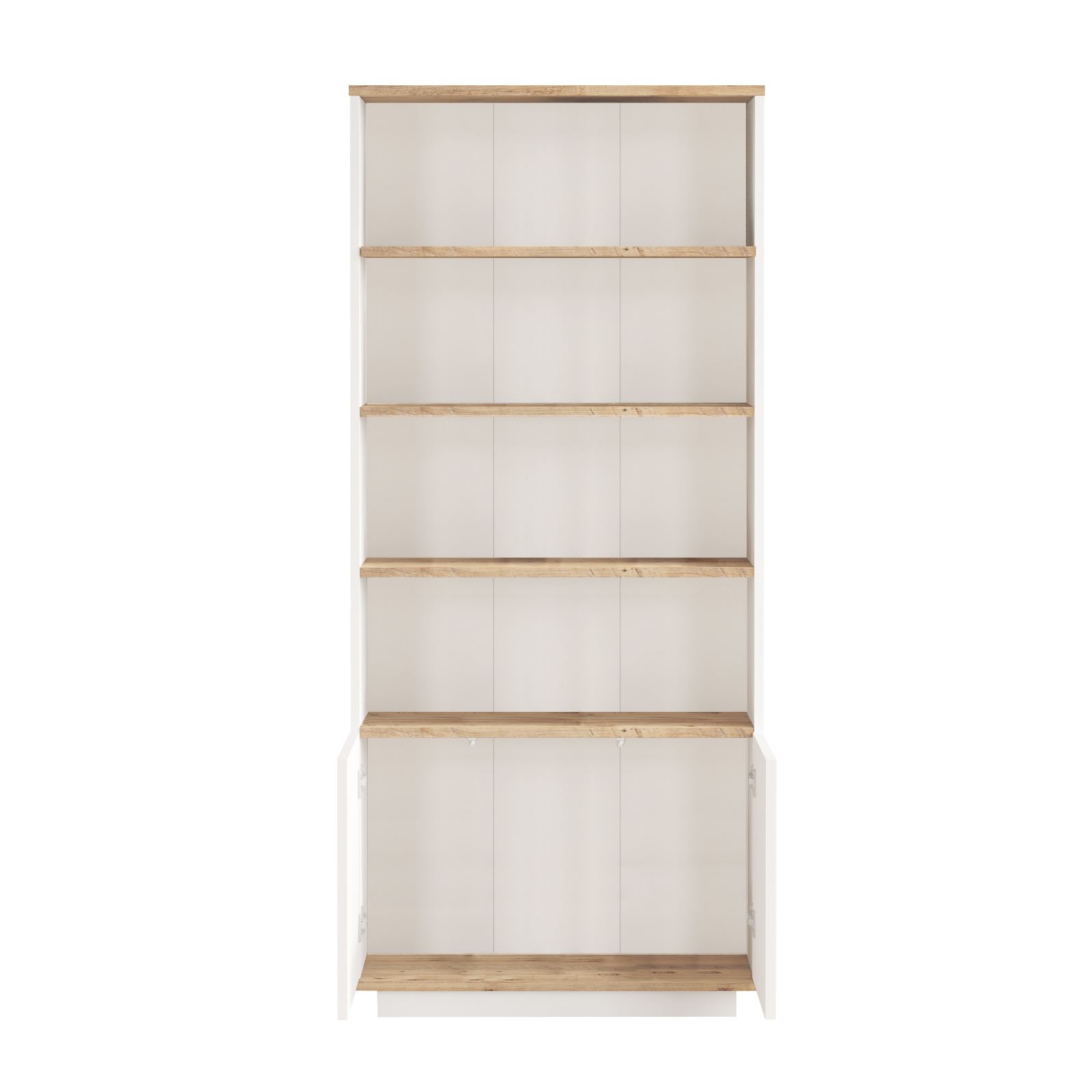 Kirjahylly Valento Furniture Fr16-Aw, 75x168.3cm, ruskea/valkoinen