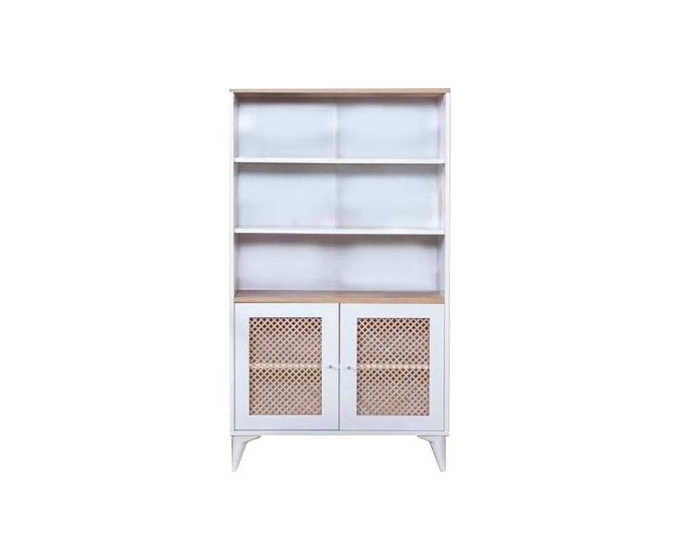 Kirjahylly Valento Furniture Goose, 90x158cm, ruskea/valkoinen