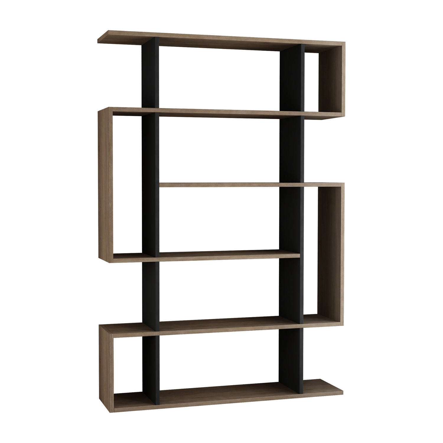 Kirjahylly Valento Furniture Mito, antrasiitti/ruskea