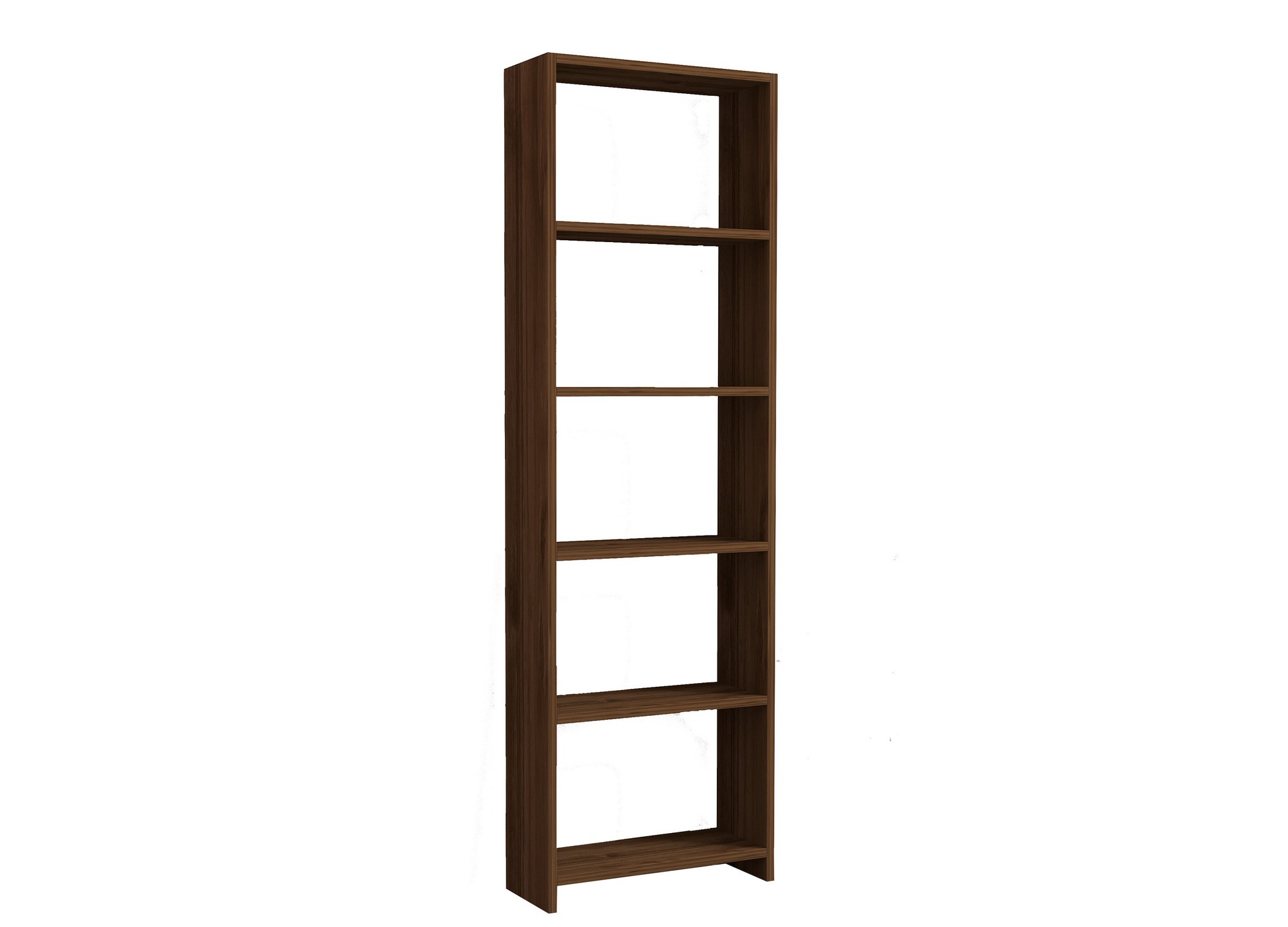 Kirjahylly Valento Furniture Pähkinä, 50x160cm, lukuisat hyllyt