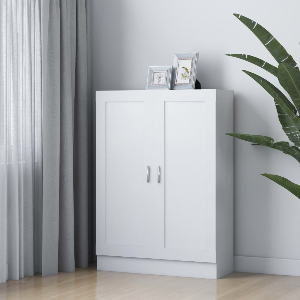 Kirjahylly valkoinen 82,5x30,5x115 cm lastulevy