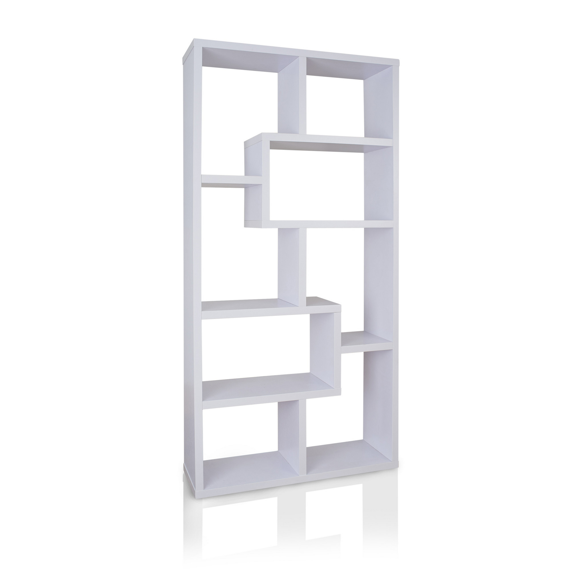 Kirjahylly Valento Furniture Zep, 90x29,5x183,6cm, Valkoinen