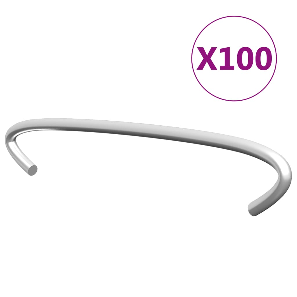 Kivikorien koukut, 100kpl, galvanoitu teräs, 10cm
